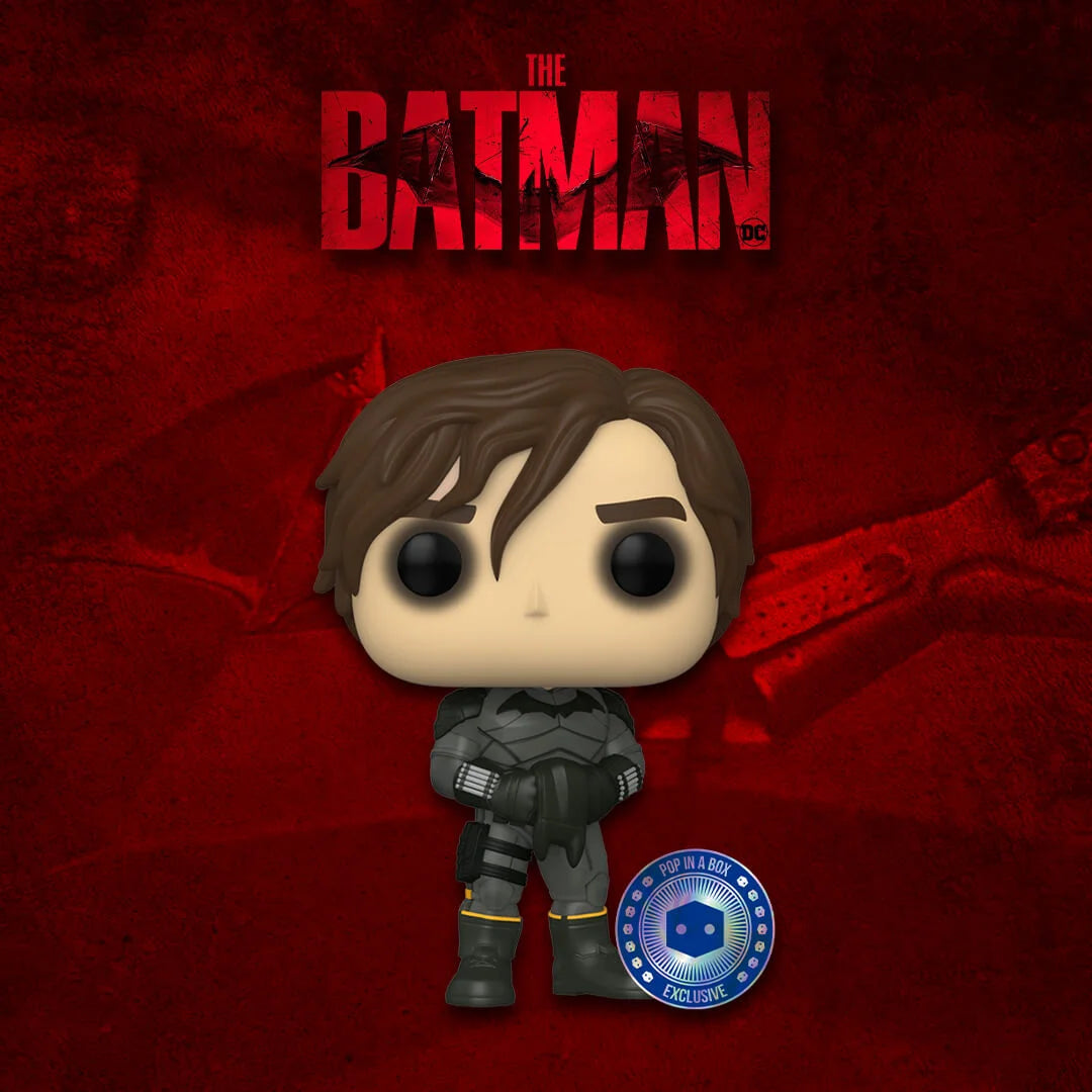 POP! THE BATMAN 1194 BRUCE WAYNE UNMASKED - POP IN A BOX EXCLUSIVE