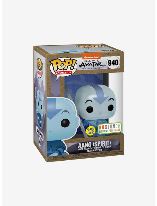 POP! - AVATAR THE LAST AIRBENDER #940 AANG (SPIRIT) GLOW-IN-THE-DARK EARTH DAY BOXLUNCH EXCLUSIVE