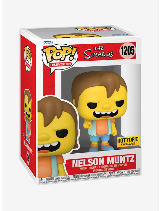 POP! THE SIMPSONS #1205 NELSON MUNTZ HOTTOPIC EXCLUSIVE STICKER