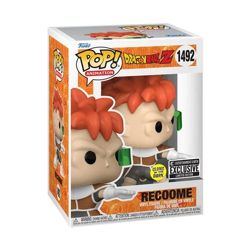 POP! - DRAGONBALL Z #1492 RECOOME (ENTERTAINMENT EARTH GLOW IN THE DARK EXCLUSIVE)