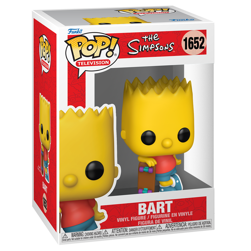 PREORDER POP! - THE SIMPSONS  #1652 BART WITH SKATEBOARD