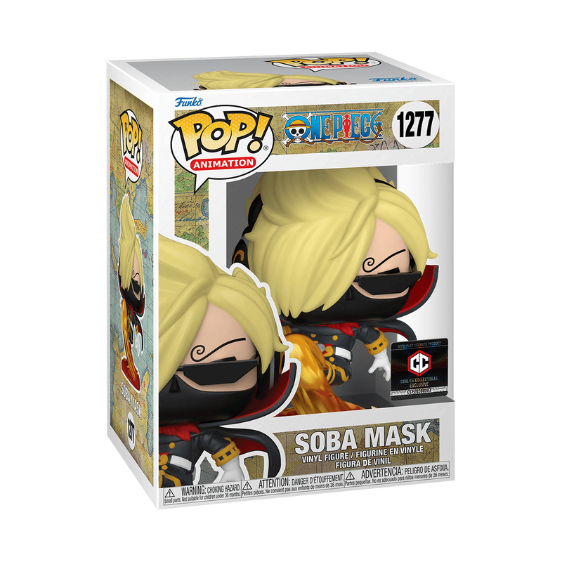 POP! - ONE PIECE #1277 Soba Mask (CHASE & COMMON BUNDLE) WITH CHALICE STICKER