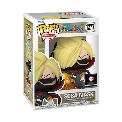 POP! - ONE PIECE #1277 Soba Mask (CHASE & COMMON BUNDLE) WITH CHALICE STICKER