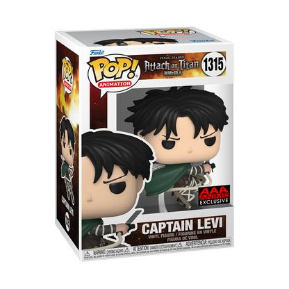 POP! - ATTACK ON TITAN #1315 CAPTAIN LEVI (AAA ANIME EXCLUSIVE STICKER)