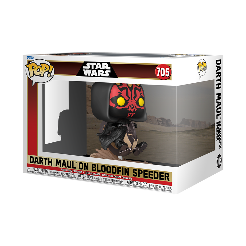 POP! RIDES DELUXE - STARWARS #705 DARTH MAUL ON BLOODFIN SPEEDER