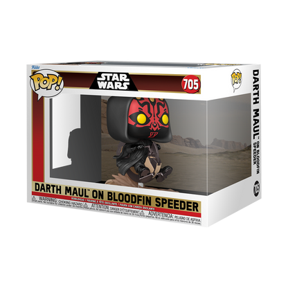 POP! RIDES DELUXE - STARWARS #705 DARTH MAUL ON BLOODFIN SPEEDER