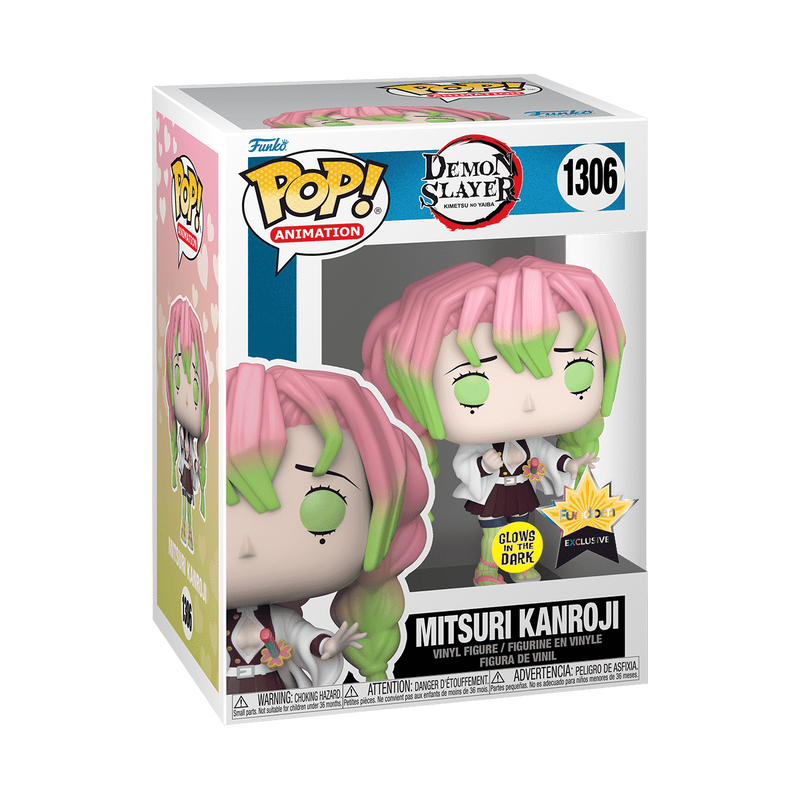 POP! - DEMON SLAYER #1306 MITSURI KANROJI FUNDOM EXCLUSIVE GLOW IN THE DARK