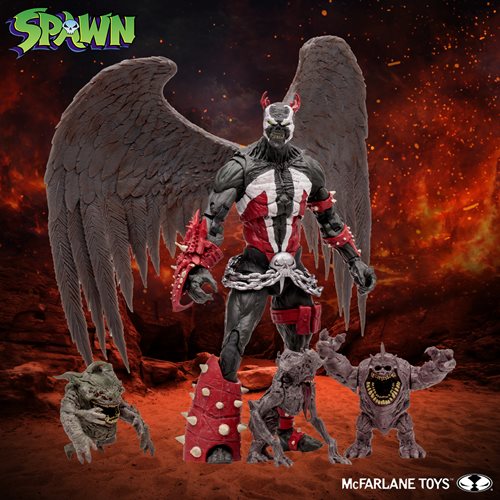 ACTION FIGURE - Spawn King Spawn and Demon Minions 7-Inch Scale Action Figure