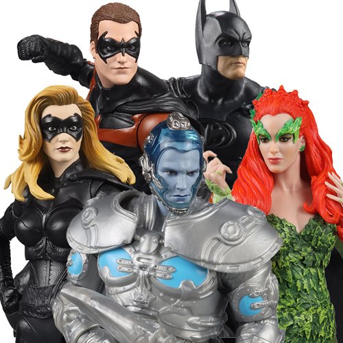 ACTION FIGURE - DC Build-A Wave 11 Batman & Robin Movie 7-Inch Scale Action Figure set  of 4