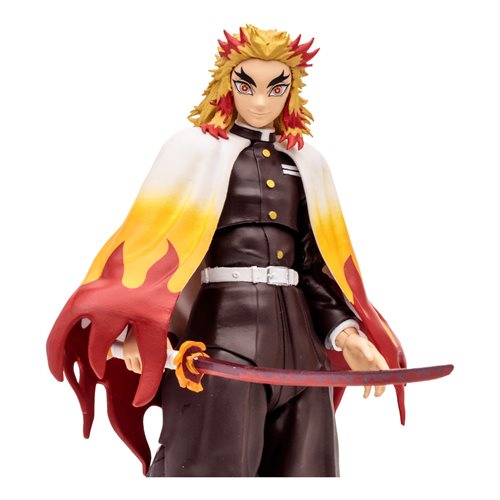 ACTION FIGURE - DEMON SLAYER WAVE 3 KYOJURO RENGOKU 7-INCH SCALE ACTION FIGURE