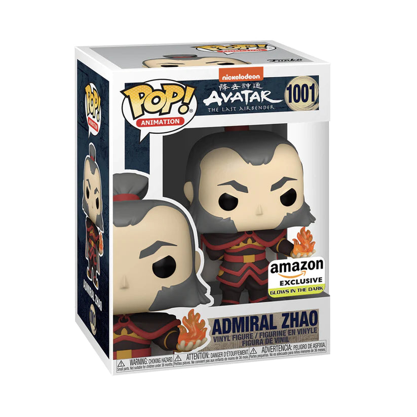 POP! - AVATAR THE LAST AIRBENDER #1001 ADMIRAL ZHAO (AMAZON GLOW-IN- THE-DARK DAMAGED)