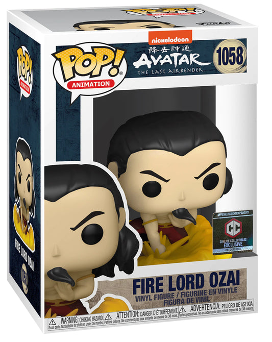 POP! AVATAR THE LAST AIR BENDER #1058 FIRE LORD OZAI (CHALICE EXCLUSIVE STICKER)