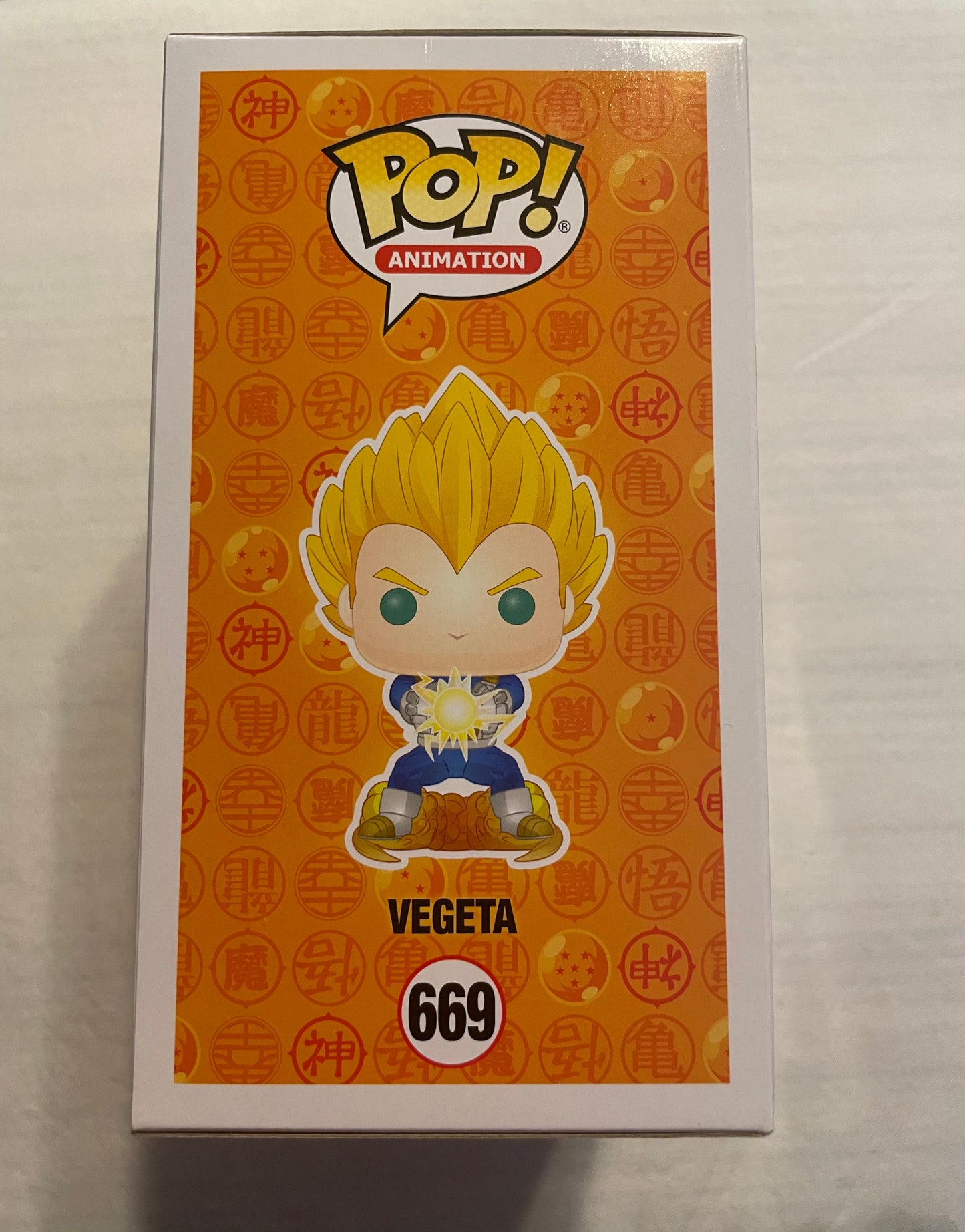 POP! DRAGONBALL Z GRAIL #669 VEGETA (2019 NYCC CON STICKER )