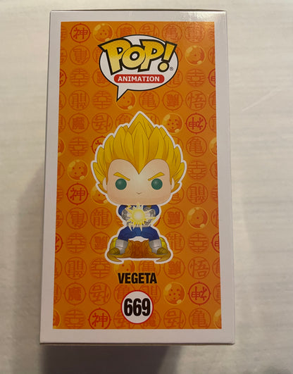 POP! DRAGONBALL Z GRAIL #669 VEGETA (2019 NYCC CON STICKER )