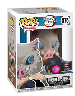 POP! DEMON SLAYER INOSUKE HASHIBIRA #875 (CHALLICE EXCLUSIVE FLOCKED COMMON)