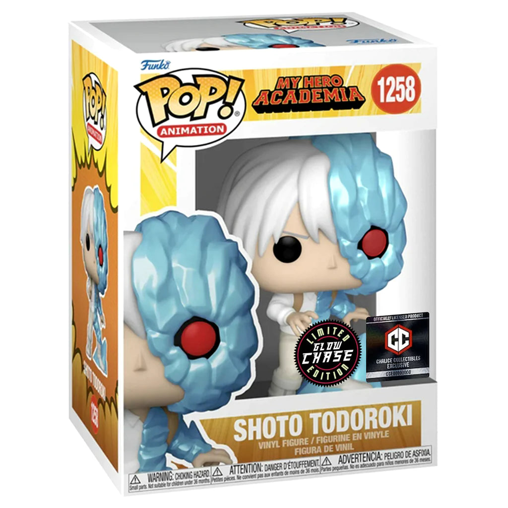 POP! - MY HERO ACADEMIA #1258 SHOTO TODOROKI (CHALICE STICKER ) (GLOW-IN-THE-DARK CHASE DAMAGED BOX)