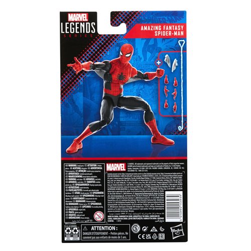 PREORDER - MARVEL LEGENDS AMAZING FANTASY SPIDER-MAN (60TH ANNIVERSARY 6 INCH FIGURE)