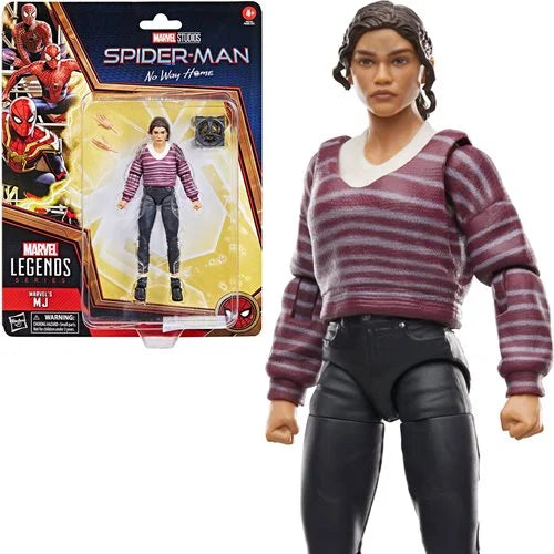 ACTION FIGURE - Spider-Man: No Way Home Marvel Legends MJ 6-Inch Action Figure