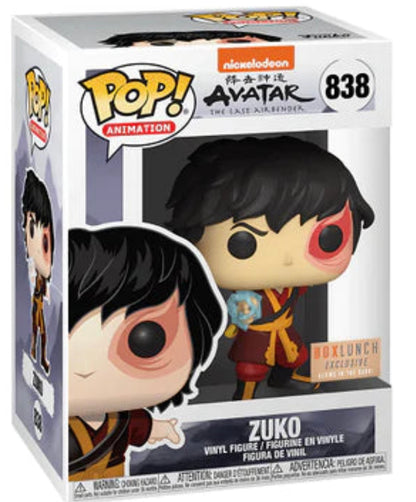 POP! - AVATAR THE LAST AIR BENDER #838 ZUKO GLOW-IN-THE-DARK BOX LUNCH EXCLUSIVE