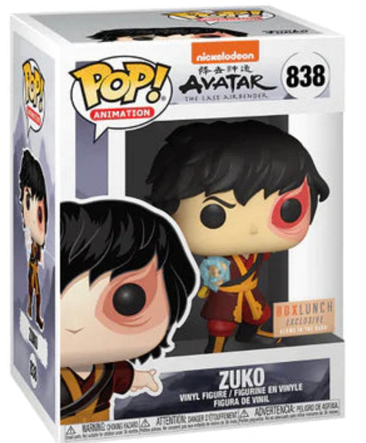 POP! - AVATAR THE LAST AIR BENDER #838 ZUKO GLOW-IN-THE-DARK BOX LUNCH EXCLUSIVE