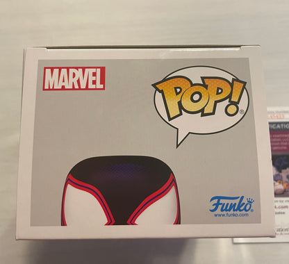 Autographed miles morales 1090 funko pop by Shameik Moore authenticated by jsa