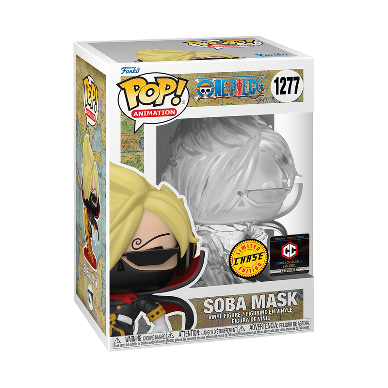 POP! - ONE PIECE #1277 Soba Mask (CHASE & COMMON BUNDLE) WITH CHALICE STICKER