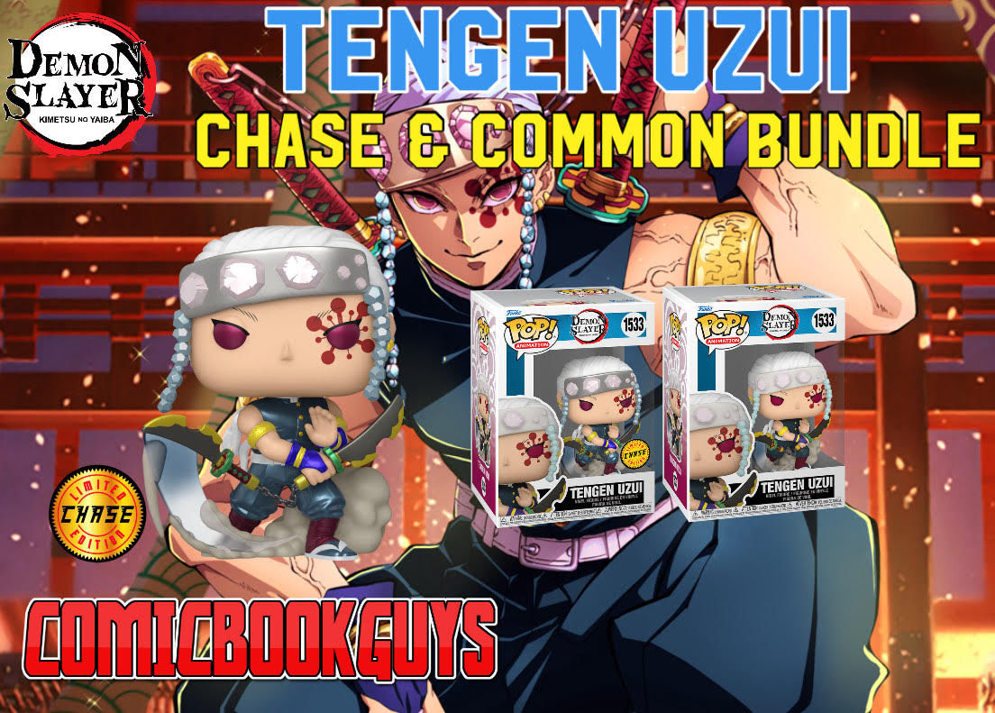 POP! DEMON SLAYER #1533 TENGEN UZUI CHASE & COMMON BUNDLE