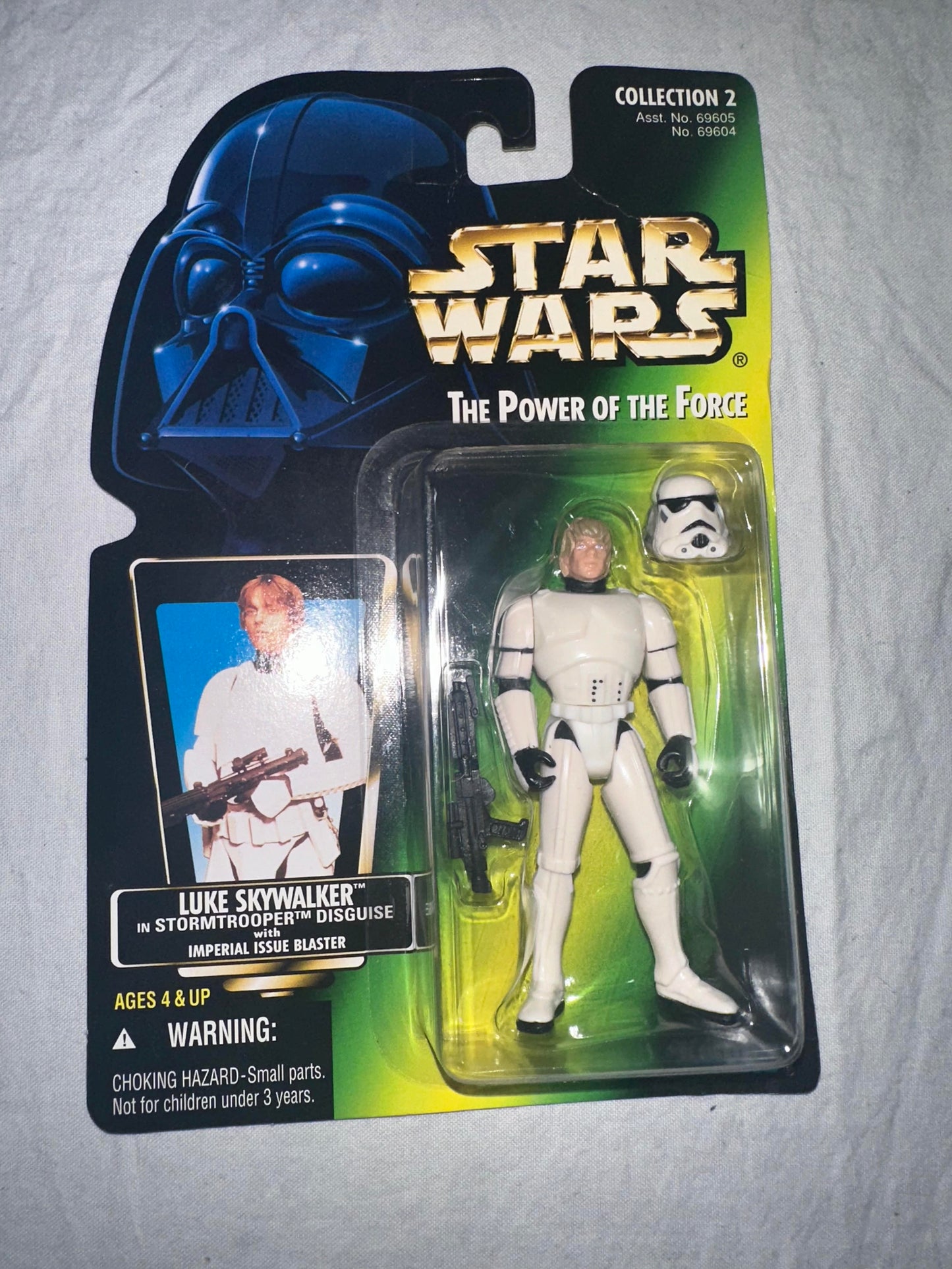 ACTION FIGURE - STARWARS THE POWER OF THE FORCE - LUKE SKYWALKER ( AS STORMTROOPER)